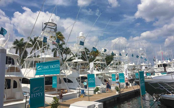 20 Viking Yachts On Display at The Palm Beach Boat Show